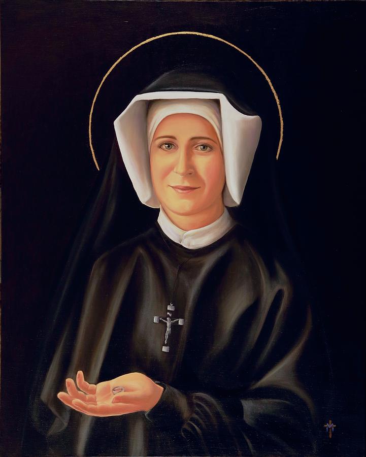Saint Faustina Kowalska Painting by Michelle Mahnke