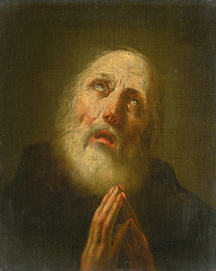 Saint Francis of Paula Painting by Giovanni Battista Piazzetta
