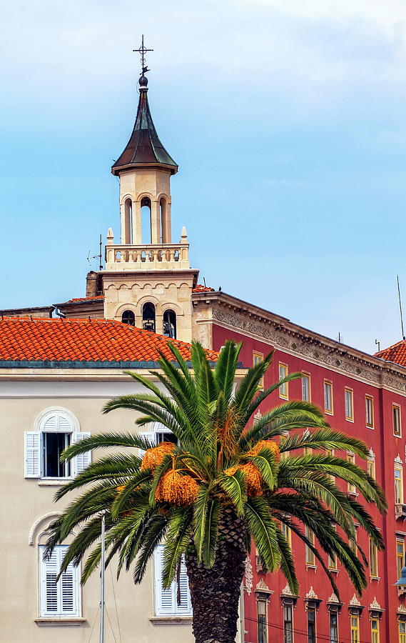 Saint Franje, Francis, church near the old Market Square, Split, Croatia Photograph by Elenarts - Elena Duvernay photo