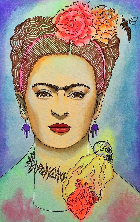 Saint Frida Mixed Media by Megan Melonas - Fine Art America