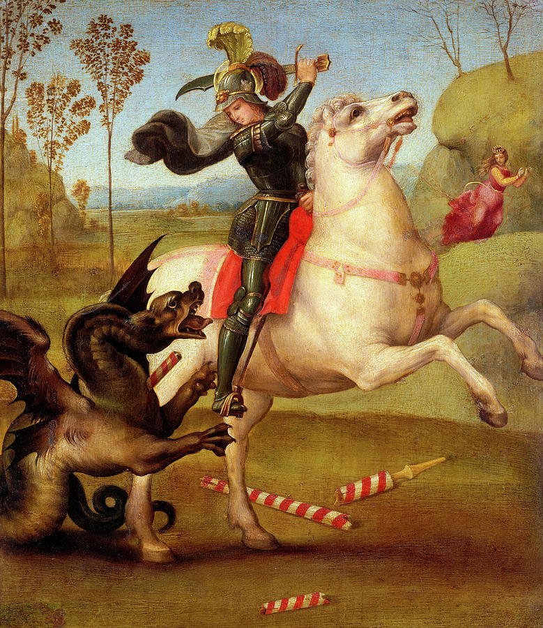 Saint George, 1505 Painting by Raphael - Fine Art America