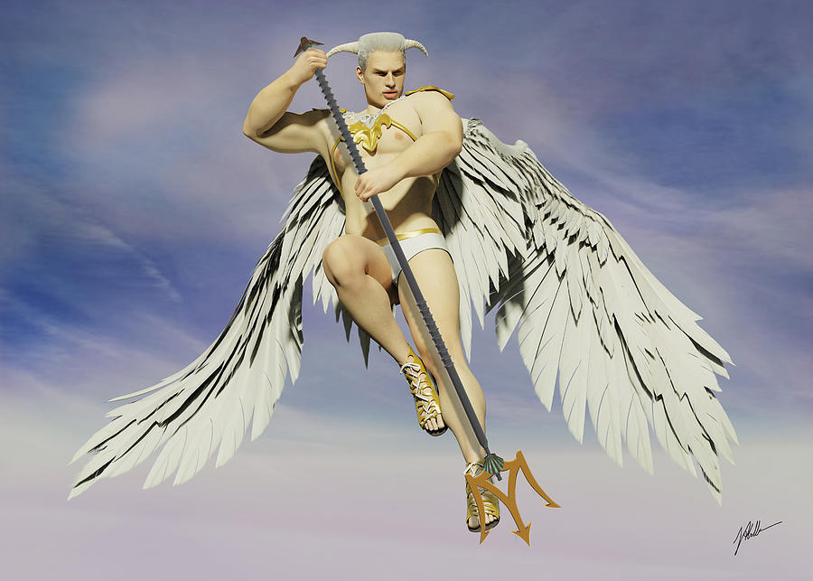 Nude Digital Art - Saint George by Joaquin Abella