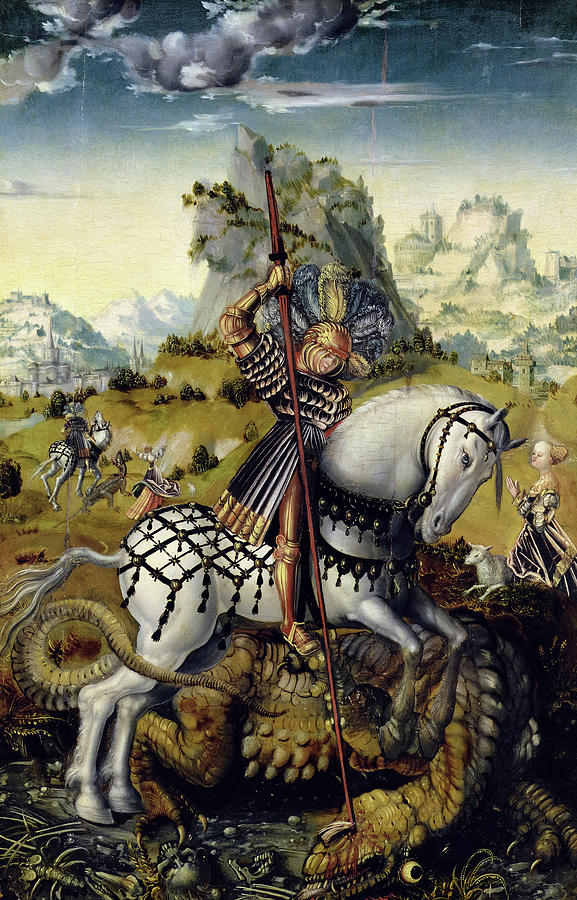 Lucas Cranach Painting - Saint George by Lucas Cranach
