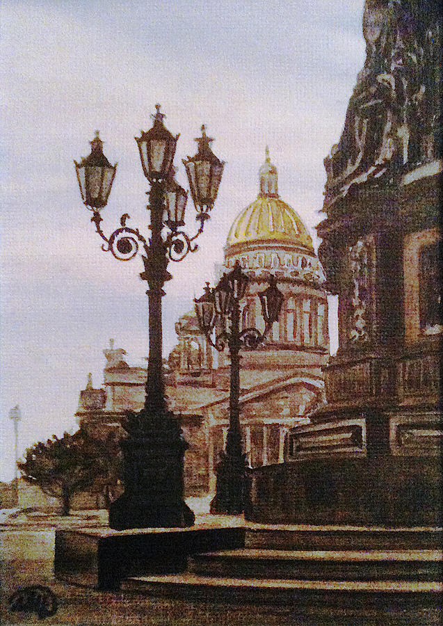 Saint Isaacs Cathedral Painting by Masha Batkova