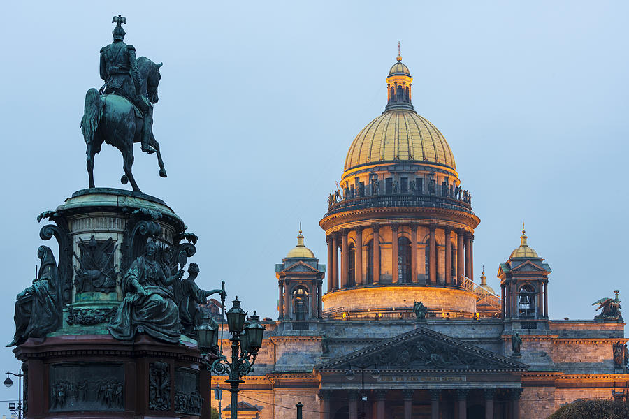 Saint Isaacs cathedral, Saint Petersburg Photograph by Monthon Wa