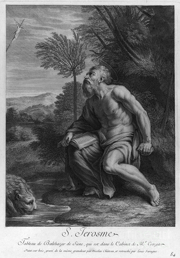 Saint Jerome, 1728 Photograph by Nicolas Chasteau