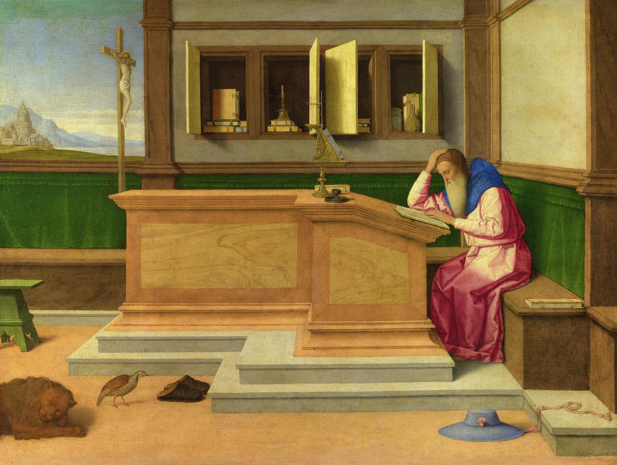 Saint Jerome in his Study, 1510 Painting by Vincenzo Catena - Fine Art ...