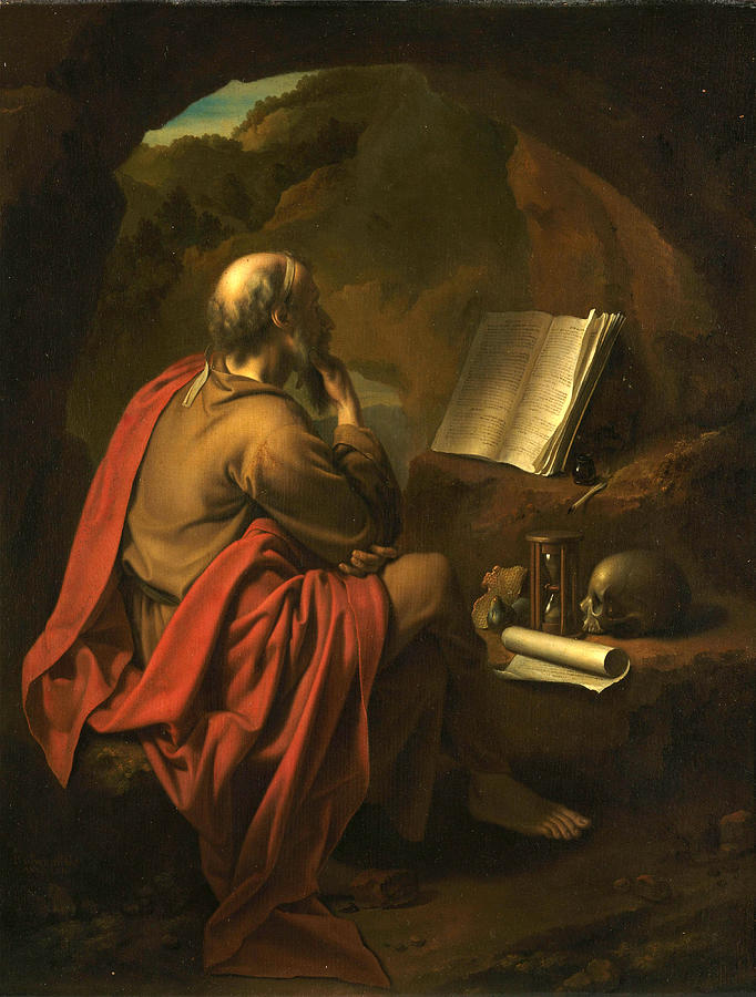Saint Jerome  Painting by Pieter van der Werff