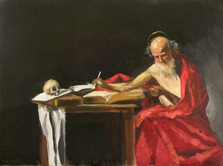 Saint Jerome Writing Painting by Ryan Jibril - Pixels