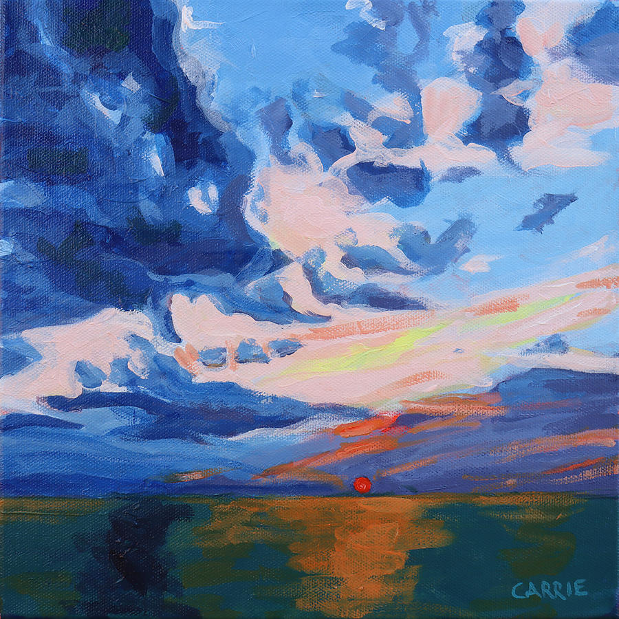 Sunset Painting - Saint Joe Sunset  by Carrie Hensel