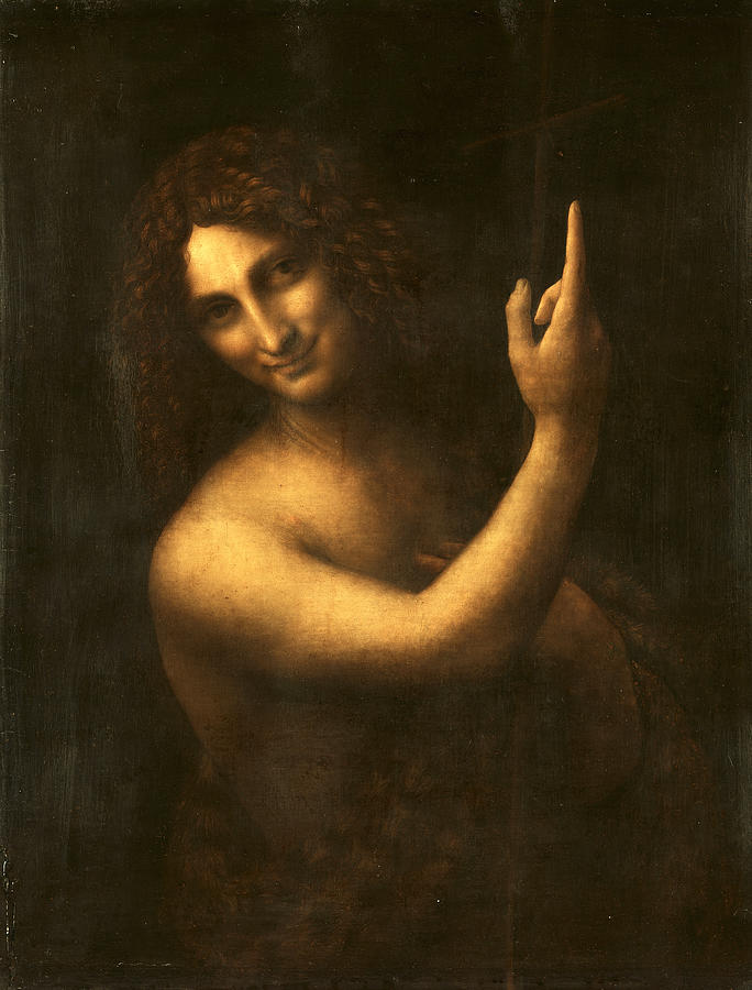Saint John the Baptist 1513-1516 Painting by Leonardo da Vinci