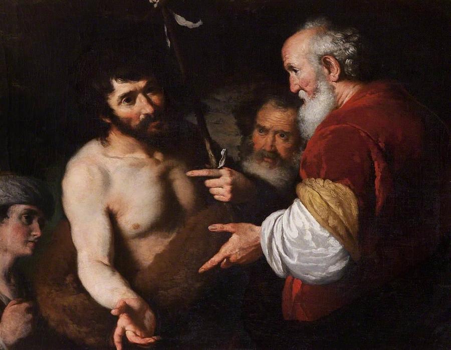 Saint John the Baptist interrogated about Christ Painting by ...