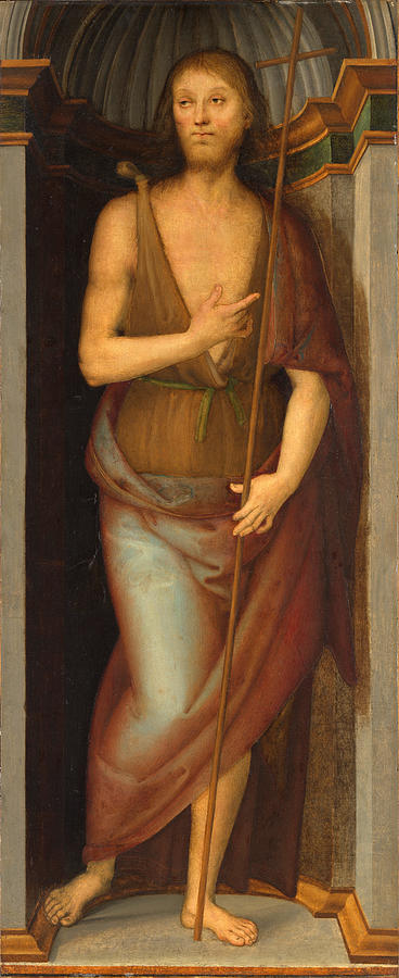 Saint John the Baptist Painting by Pietro Perugino