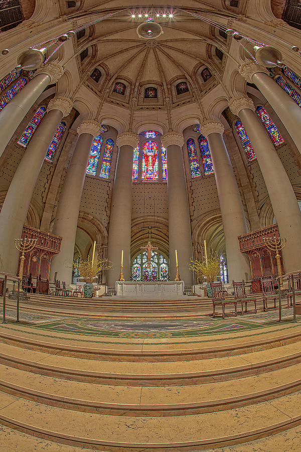 Saint John the Divine Cathedral Altar  Photograph by Susan Candelario
