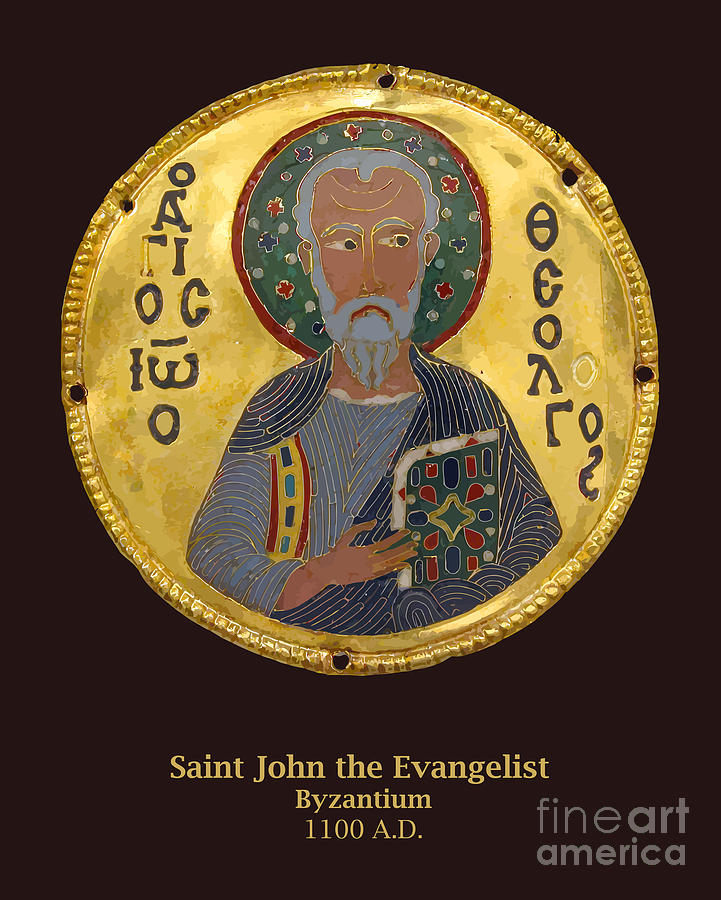 Saint John the Evangelist - Byzantium - 1100 AD Photograph by Gary Whitton