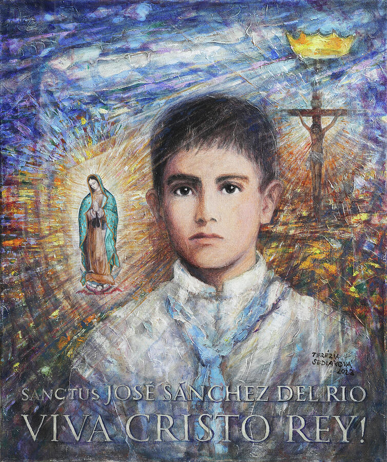 Saint Jose Sanchez del Rio Painting by Terezia Sedlakova - Fine Art America