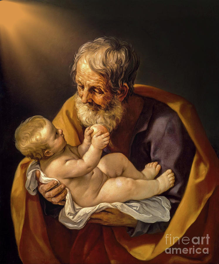 Saint Joseph and the Christ Child by Guido Reni Photograph by Carlos Diaz