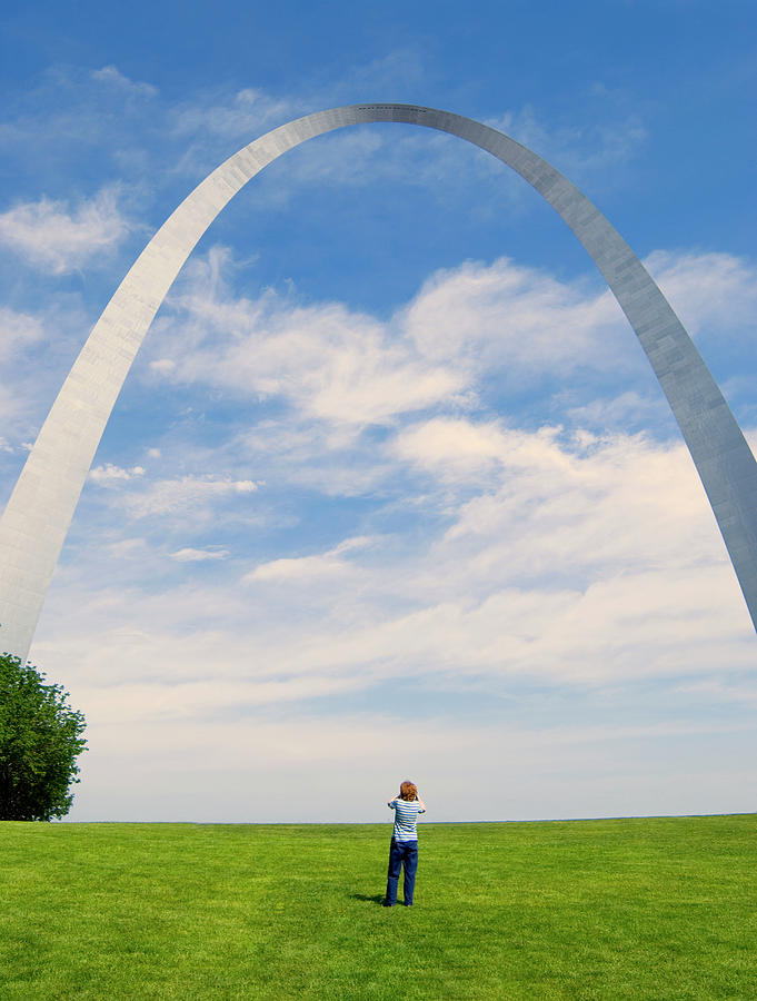 Saint Louis Arch Missouri Vertical Photograph by Bob Pardue