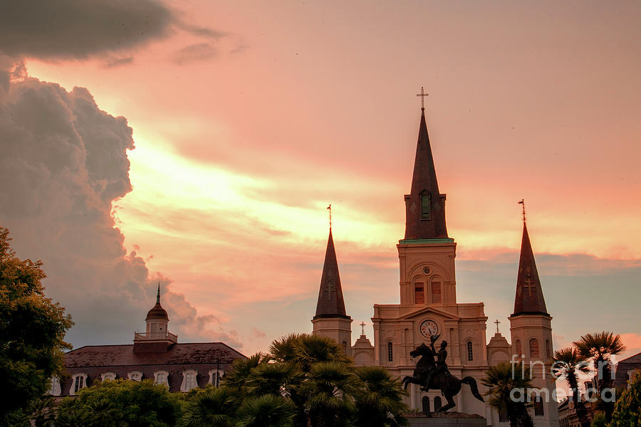 Saint Louis Cathedral At Sunset Photograph by FineArtRoyal Joshua Mimbs