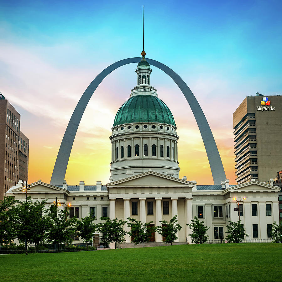 Saint Louis Gateway Sunrise Photograph by Gregory Ballos Saint Louis Gateway Sunrise Photograph by Gregory Ballos