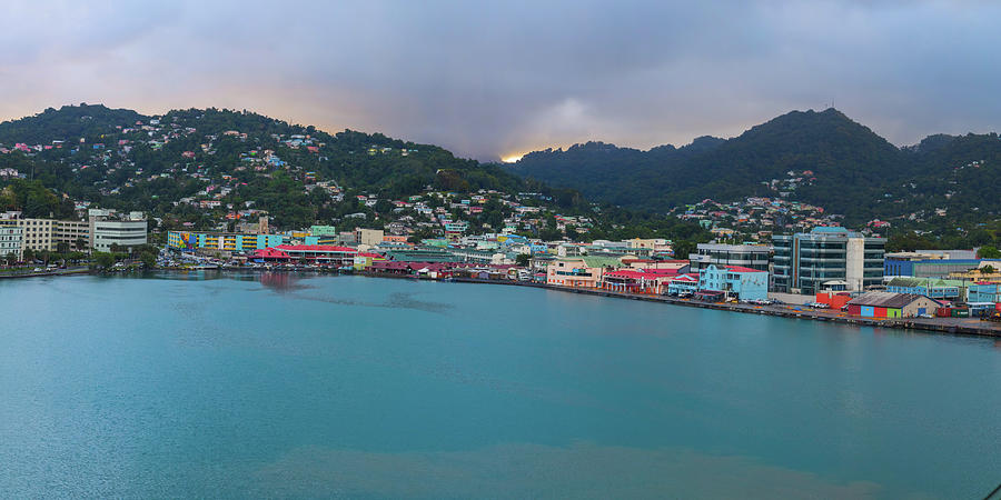 Castries Photograph - Saint Lucia Castries Panorama Part 2 by James BO Insogna