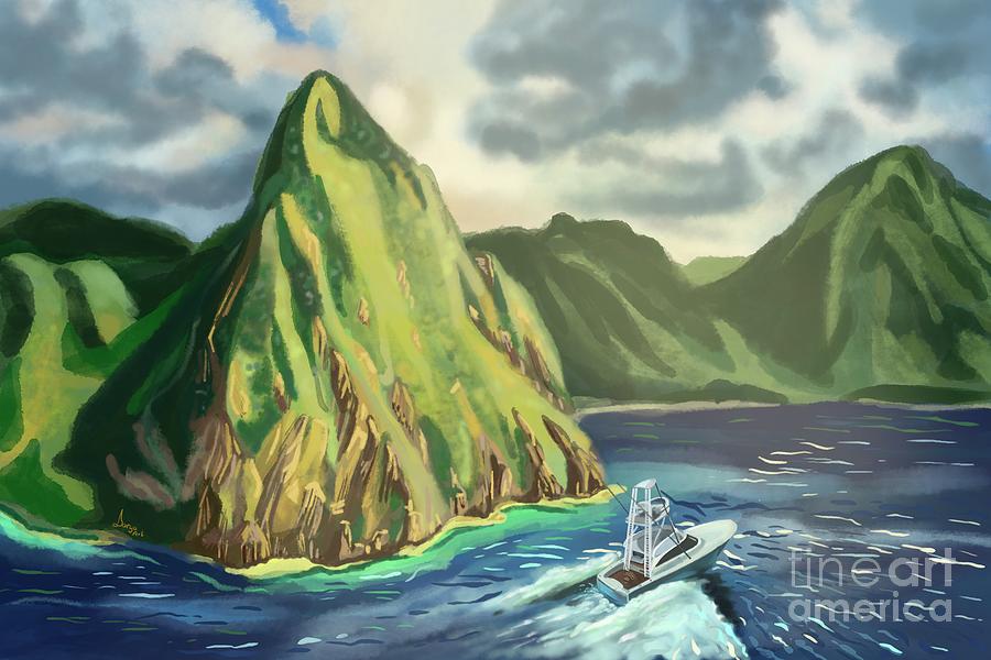 Saint Lucia Island Adventure Painting