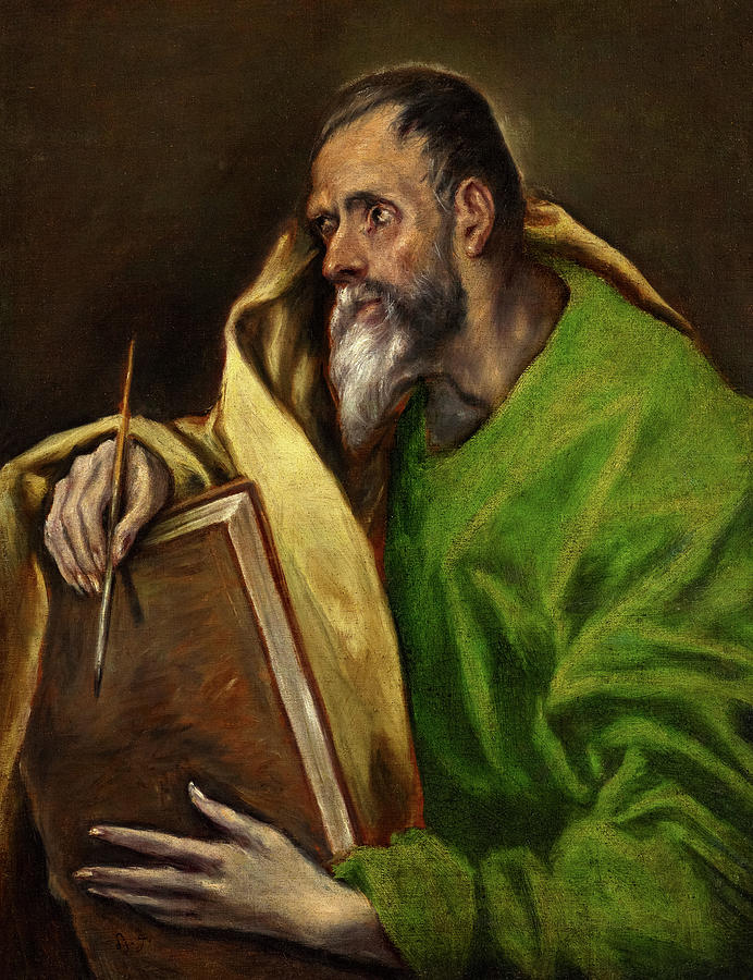 Saint Luke, 1610-1614 Painting by El Greco - Fine Art America