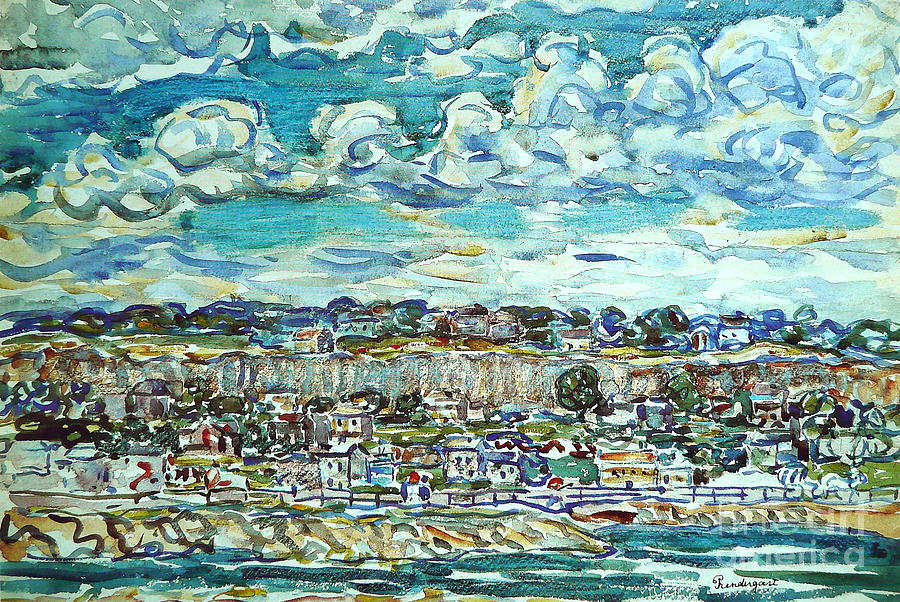 Saint Malo Painting by Maurice Prendergast