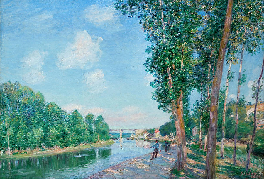 Alfred Sisley Painting - Saint-Mammes. June Sunshine. Date/Period 1892. Painting. Oil on canvas. by Alfred Sisley