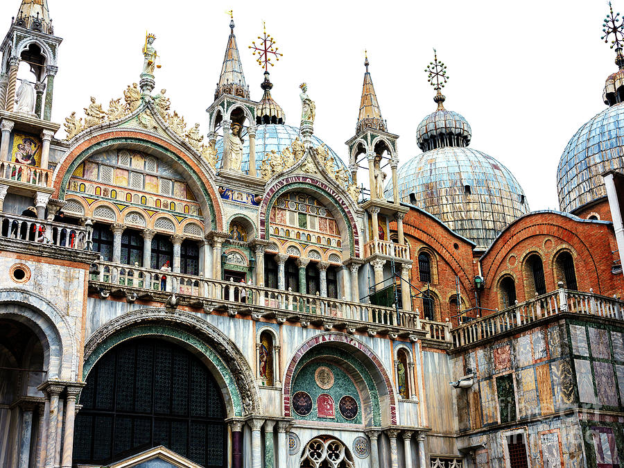 Saint Marks Basilica Domes Style in Venice Italy Photograph by John Rizzuto