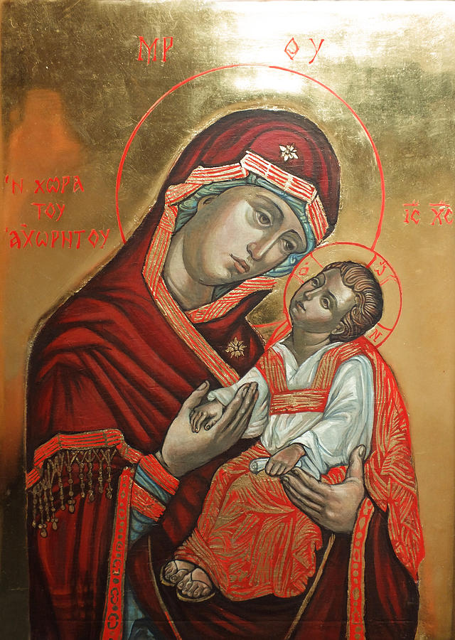 Saint Mary Mother Of God Painting