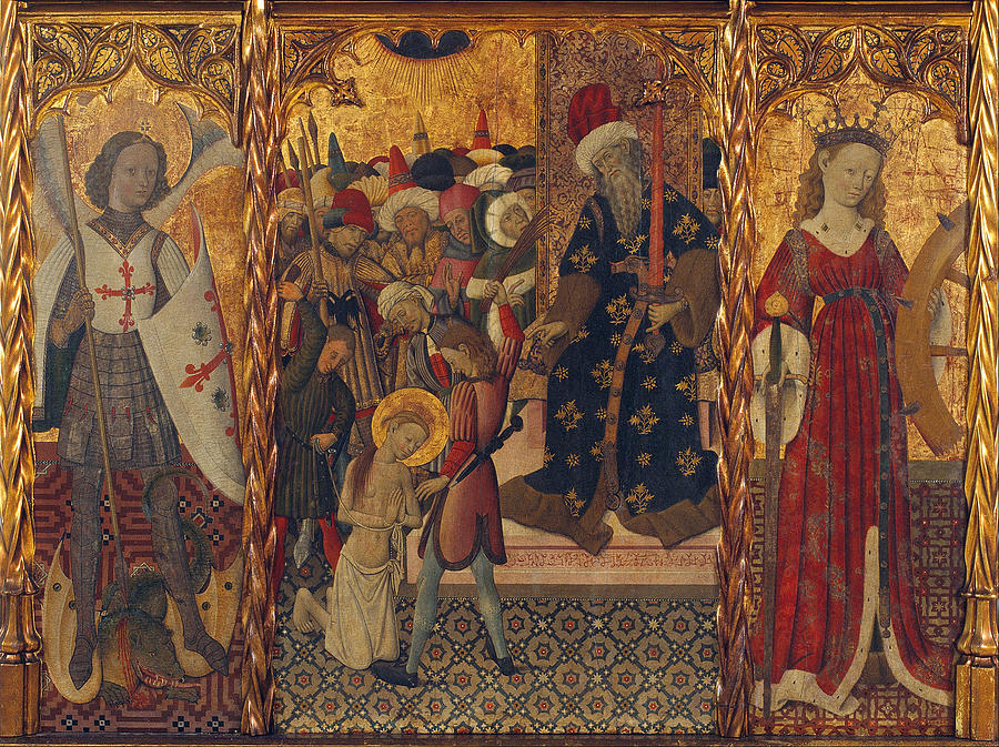 Saint Michael, Martyrdom of Saint Eulalia and Saint Catherine Photograph by Paul Fearn
