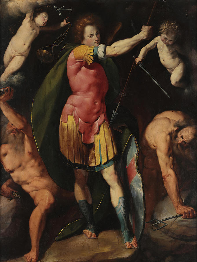 Giovanni Battista Crespi Painting - Saint Michael The Archangel by Giovanni Battista Crespi Giovanni Battista Crespi Painting - Saint Michael The Archangel by Giovanni Battista Crespi