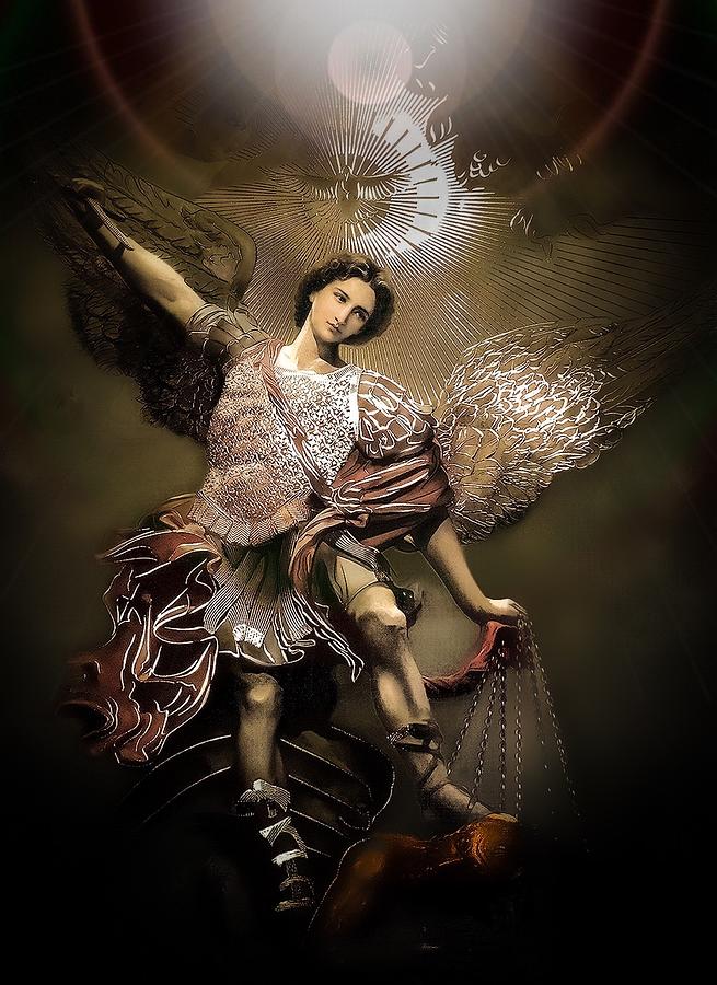 Saint Micheal the Archangel Digital Art by Marys Little BoutiQ - Fine ...