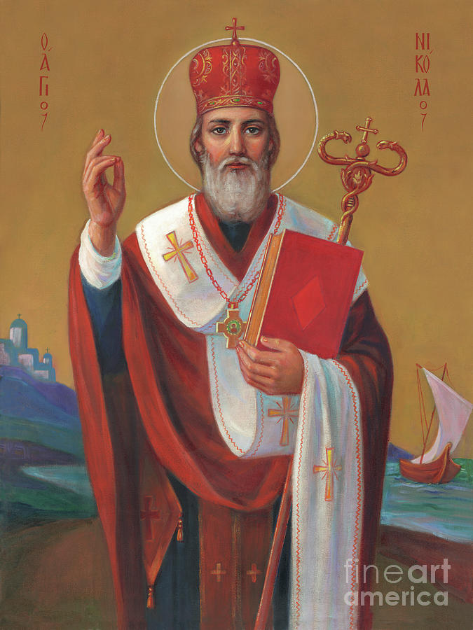 Saint Nicholas The Wonderworker Painting by Svitozar Nenyuk