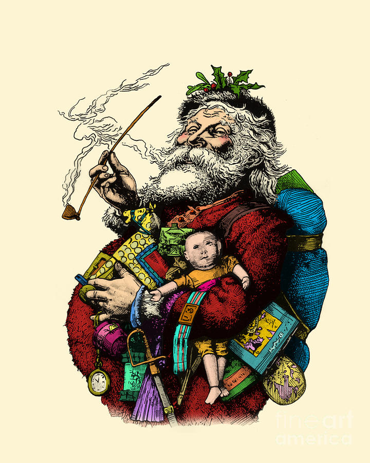 Santa Claus Digital Art - Saint Nick by Madame Memento