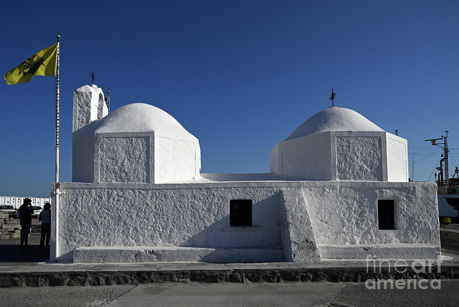 Saint Nikolaos chapel in Aegina port Photograph by George Atsametakis