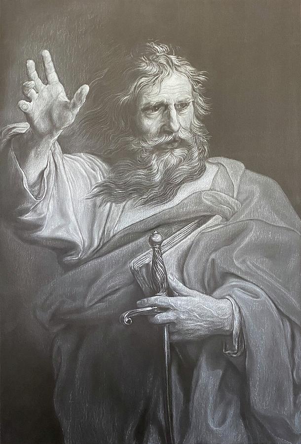 Saint Paul Drawing by Ust Art | Fine Art America