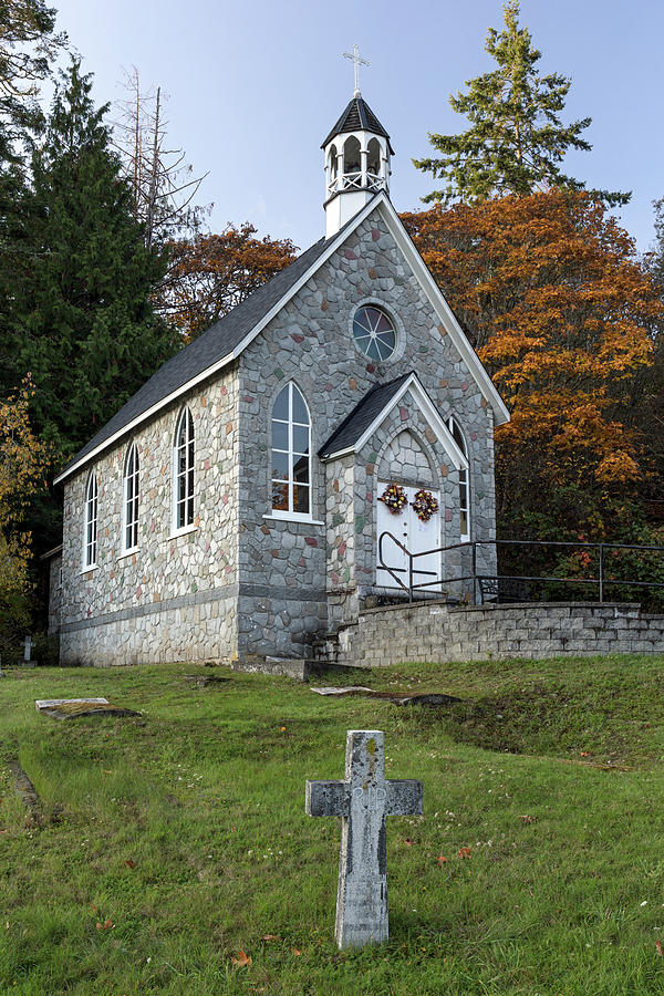 Saint Pauls Church at Fulford Harbour Photograph by Michael Russell