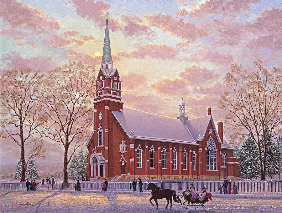 Saint Peter and Paul Catholic Church Painting by Kevin Wendy Schaefer Miles