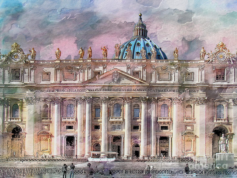 Saint Peters Basilica, Rome Photograph by Al Bourassa