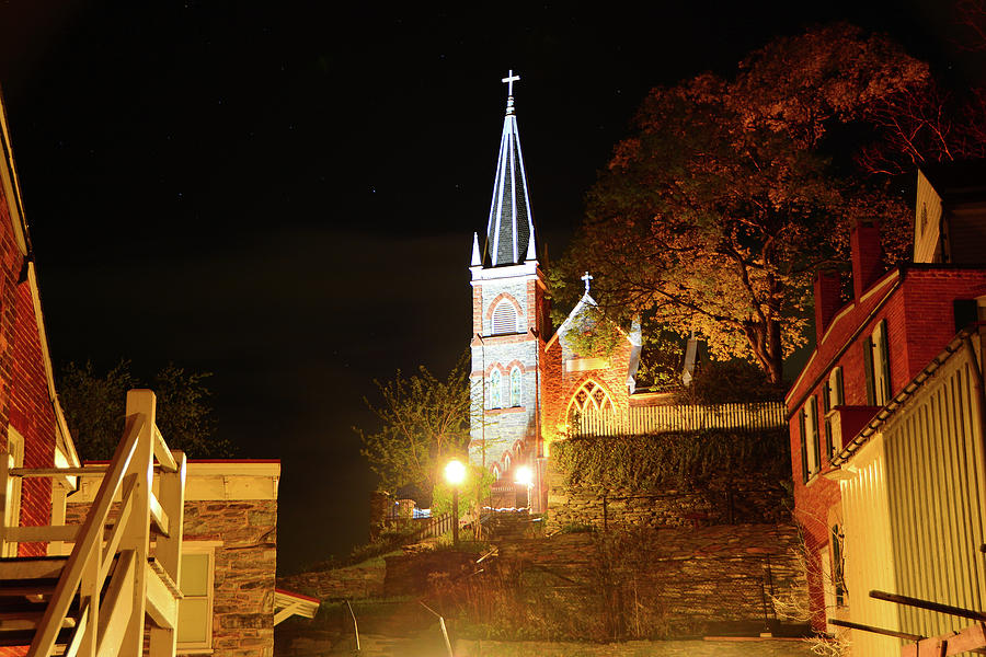 Saint Peters Church at Night Photograph by Raymond Salani III