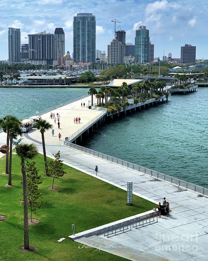 Saint Petersburg Waterfront Pier Photograph by Robin Amaral