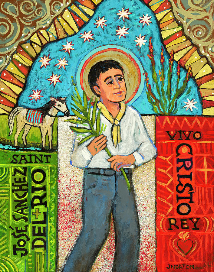 Saint Sanchez del Rio Painting by Jen Norton