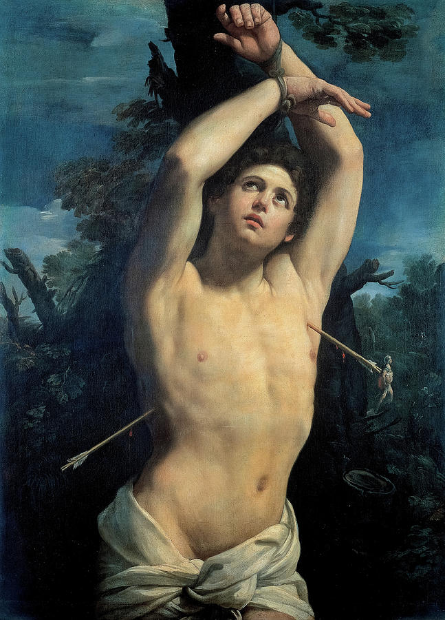 Guido Reni Painting - Saint Sebastian, 1615 by Guido Reni