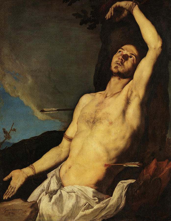 Jusepe De Ribera Painting - Saint Sebastian, 1651 by Jusepe de Ribera