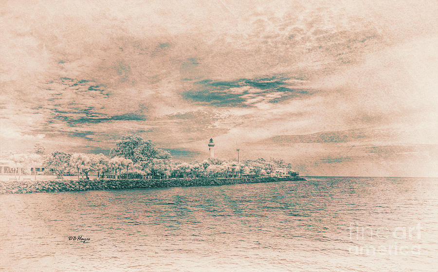 Saint Simons Lighthouse Antiqued Photograph by DB Hayes