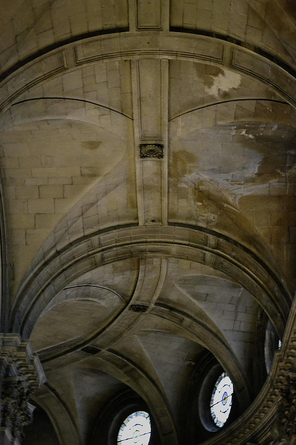 Saint Sulpice Ceiling Detail Photograph by Nadalyn Larsen