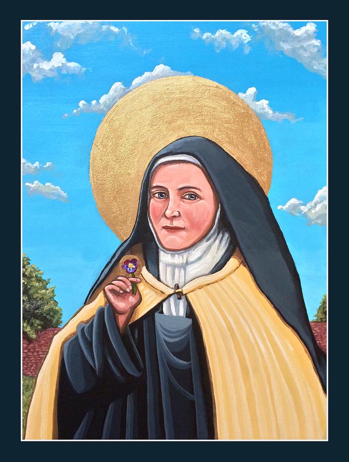 Saint Therese of Lisieux,  Painting by Kelly Latimore