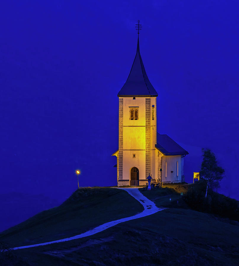 Saint Tomas Church Blue Hour Photograph by Jerry Fornarotto
